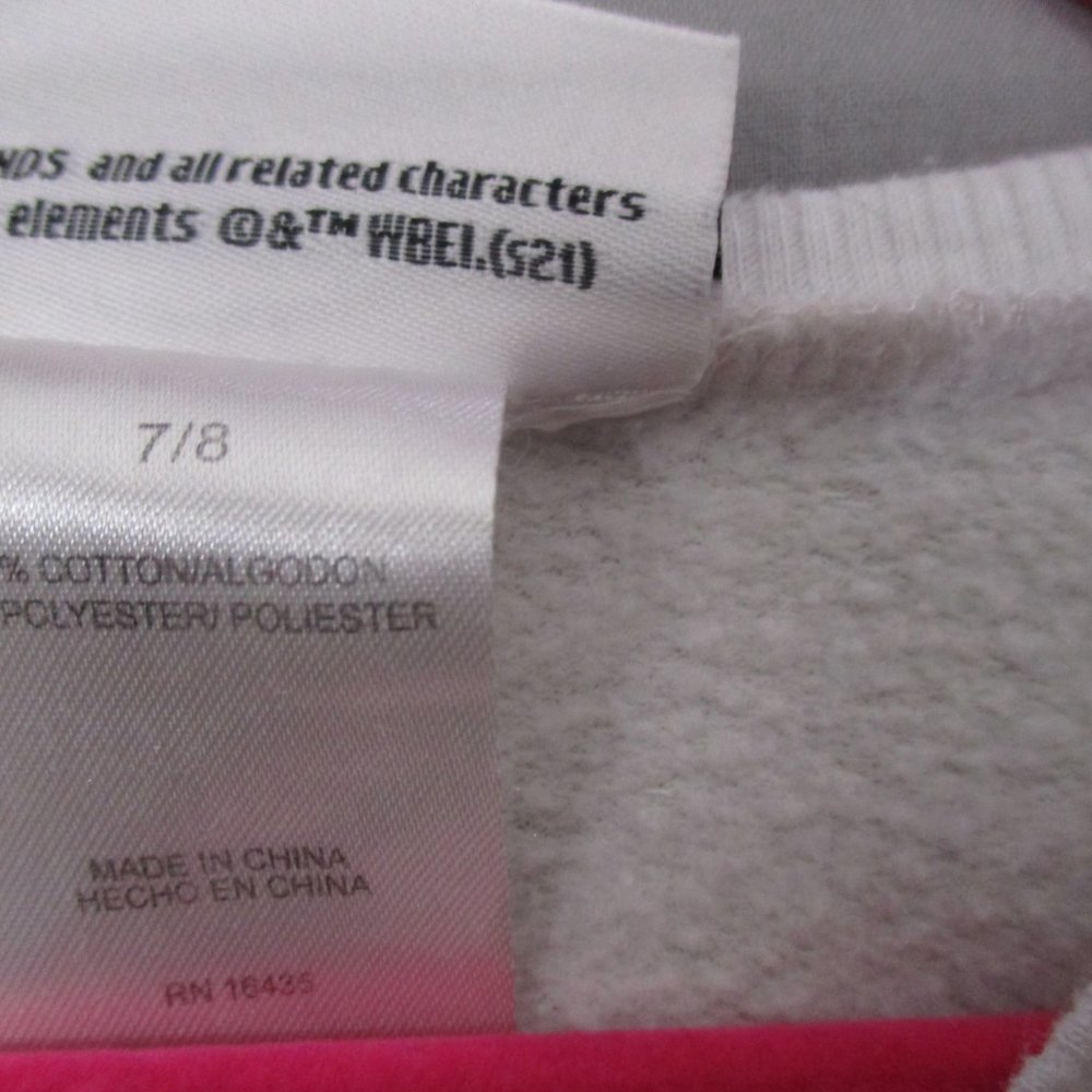 Friends Tie Dye Crew Neck Sweater White Girls Size | 7/8 - Picture 5 of 9